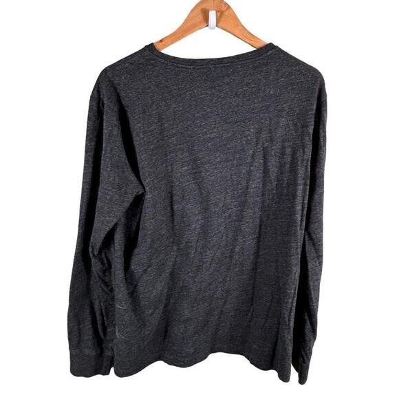 Polo Ralph Lauren Men's L Dark Gray Heather Long Sleeve Cotton V Neck T-Shirt - Picture 3 of 11